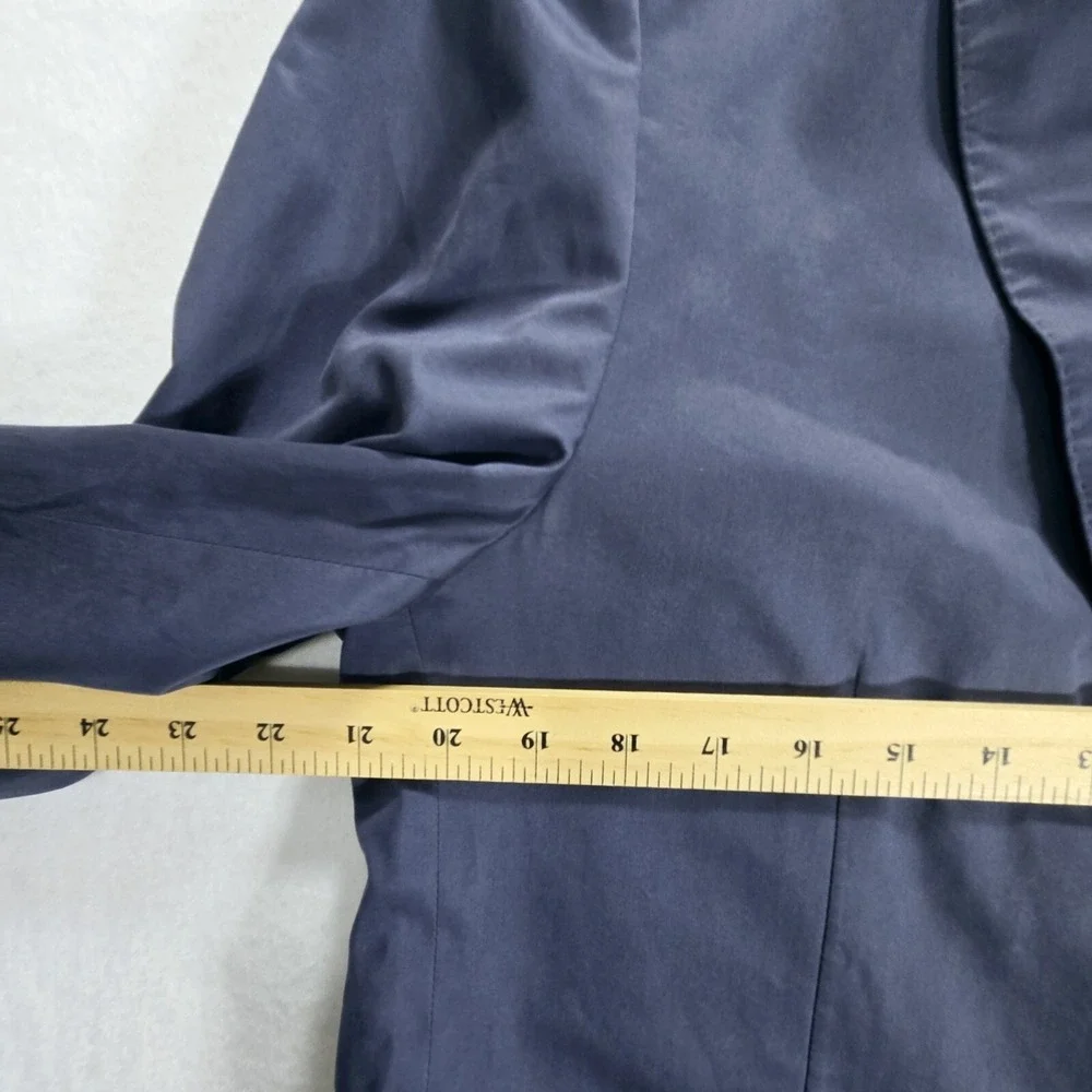J Hilburn Sport Coat Blazer Wool Jacket Mens Vintage Blue Size 40-42 Lined